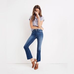 Women’s Madewell Cali Demi-Boot Jeans in Indigo Wash SZ 26